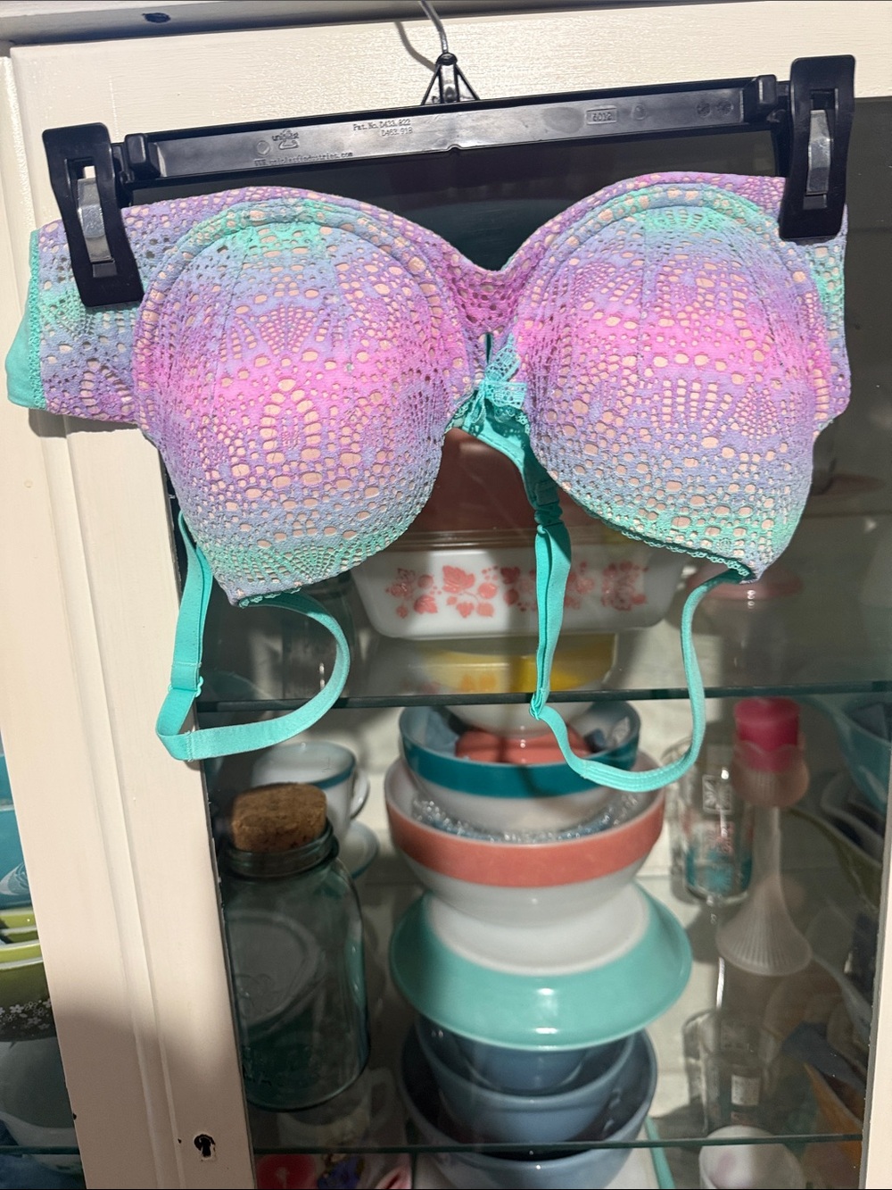 Victoria's Secret "Seafoam Glow" Ombré Lace Bra 36C